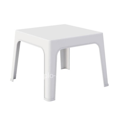 SQUARE COFFEE TABLE SLEEK HM6371.01 POLYPROPYLENE IN WHITE 49.5x49.5x40Hcm.