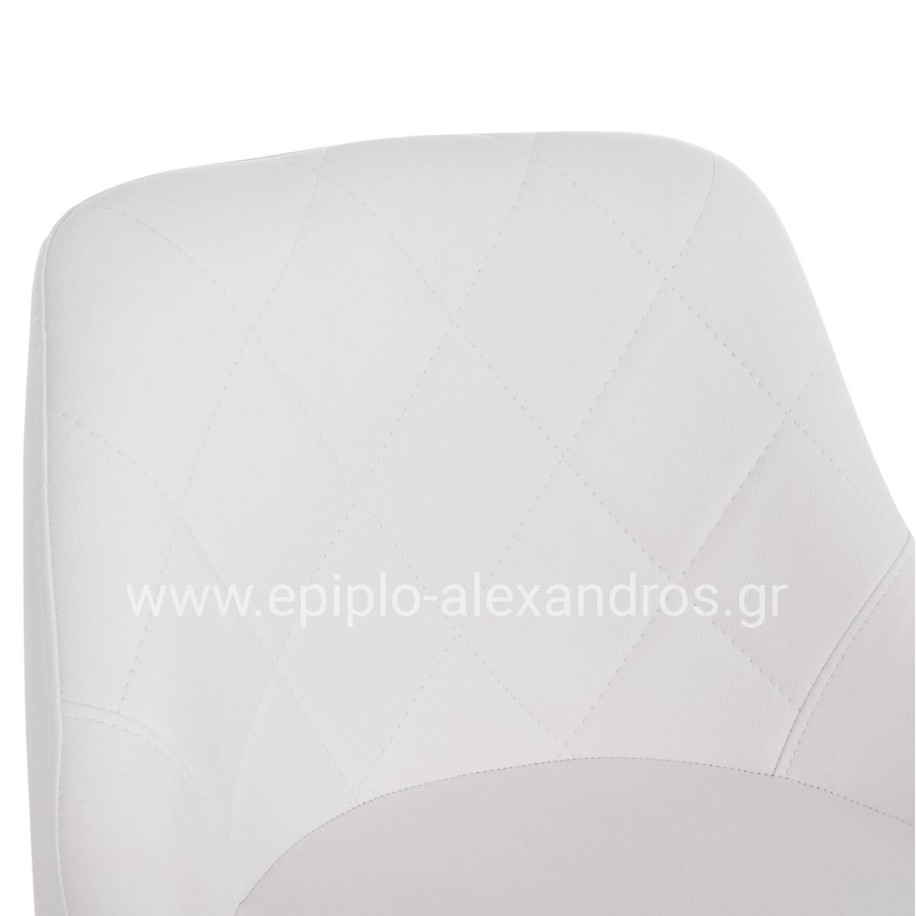 ΣΚΑΜΠΟ ΜΠΑΡ ROSE HM204.22 ΜΕ ΑΜΟΡΤΙΣΕΡ ΧΡΩΜΙΟΥ & ΛΕΥΚΟ PU 48x45x105Υεκ.