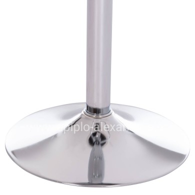 BAR STOOL ROSE HM204.22 CHROMED BASE & SUSPENSION & WHITE PU 48x45x105Hcm.