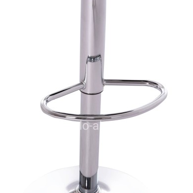 BAR STOOL ROSE HM204.21 CHROMED BASE & SUSPENSION & BLACK PU 48x45x105Hcm.