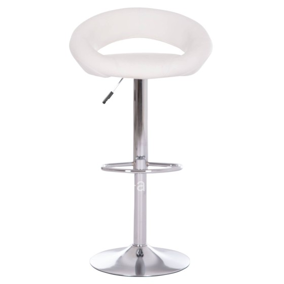 BAR STOOL SWIVEL REA HM203.22 WITH SUSPENSION-WHITE PU 54x47x96Hcm.