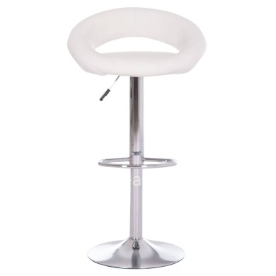 BAR STOOL SWIVEL REA HM203.22 WITH SUSPENSION-WHITE PU 54x47x96Hcm.