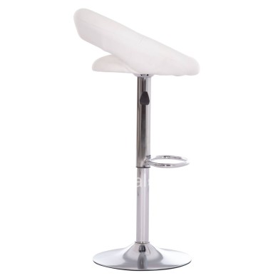 BAR STOOL SWIVEL REA HM203.22 WITH SUSPENSION-WHITE PU 54x47x96Hcm.