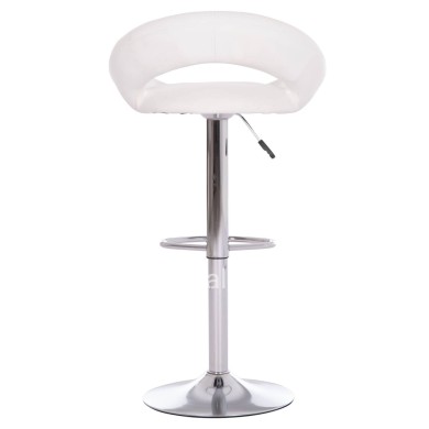 BAR STOOL SWIVEL REA HM203.22 WITH SUSPENSION-WHITE PU 54x47x96Hcm.