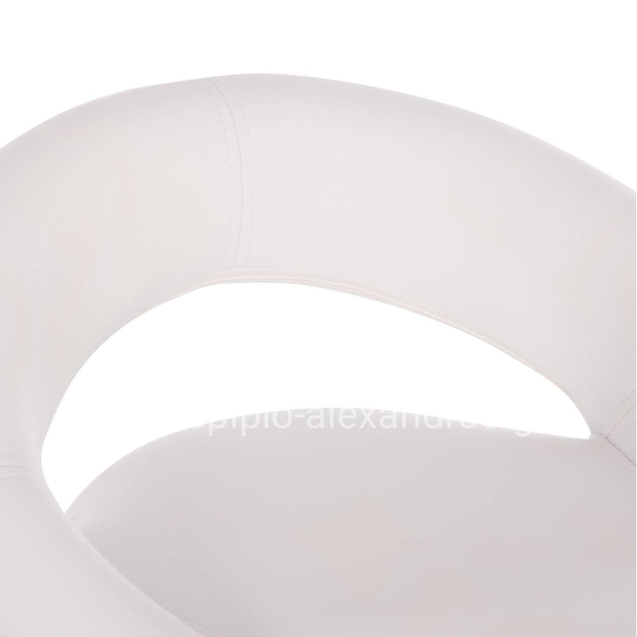 BAR STOOL SWIVEL REA HM203.22 WITH SUSPENSION-WHITE PU 54x47x96Hcm.