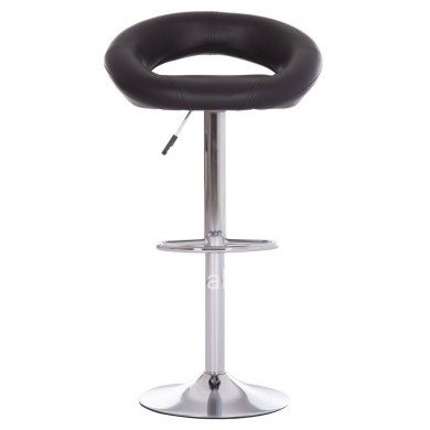 BAR STOOL SWIVEL REA HM203.21 WITH SUSPENSION-BLACK PU 54x47x96Hcm.