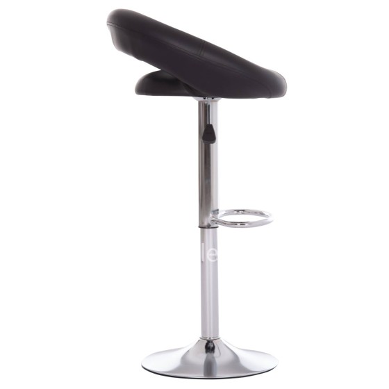 BAR STOOL SWIVEL REA HM203.21 WITH SUSPENSION-BLACK PU 54x47x96Hcm.