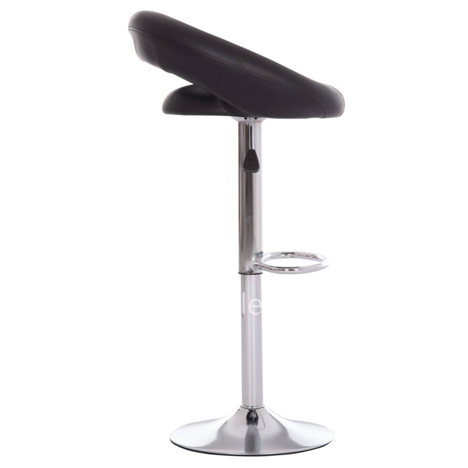 BAR STOOL SWIVEL REA HM203.21 WITH SUSPENSION-BLACK PU 54x47x96Hcm.