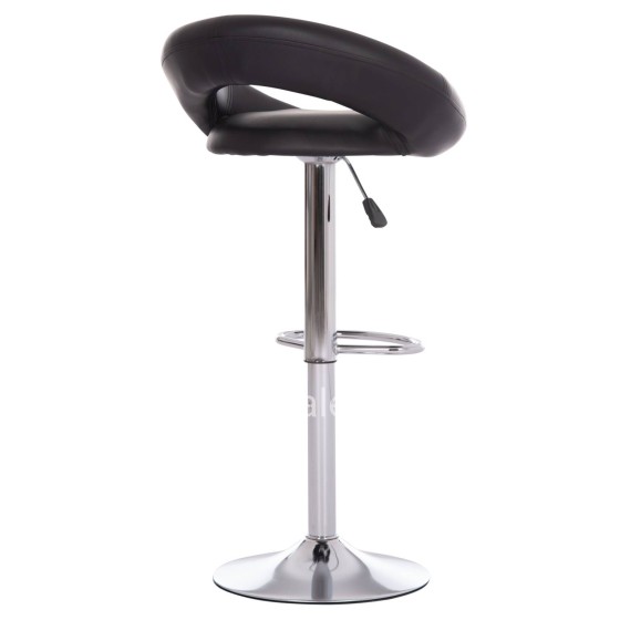 BAR STOOL SWIVEL REA HM203.21 WITH SUSPENSION-BLACK PU 54x47x96Hcm.