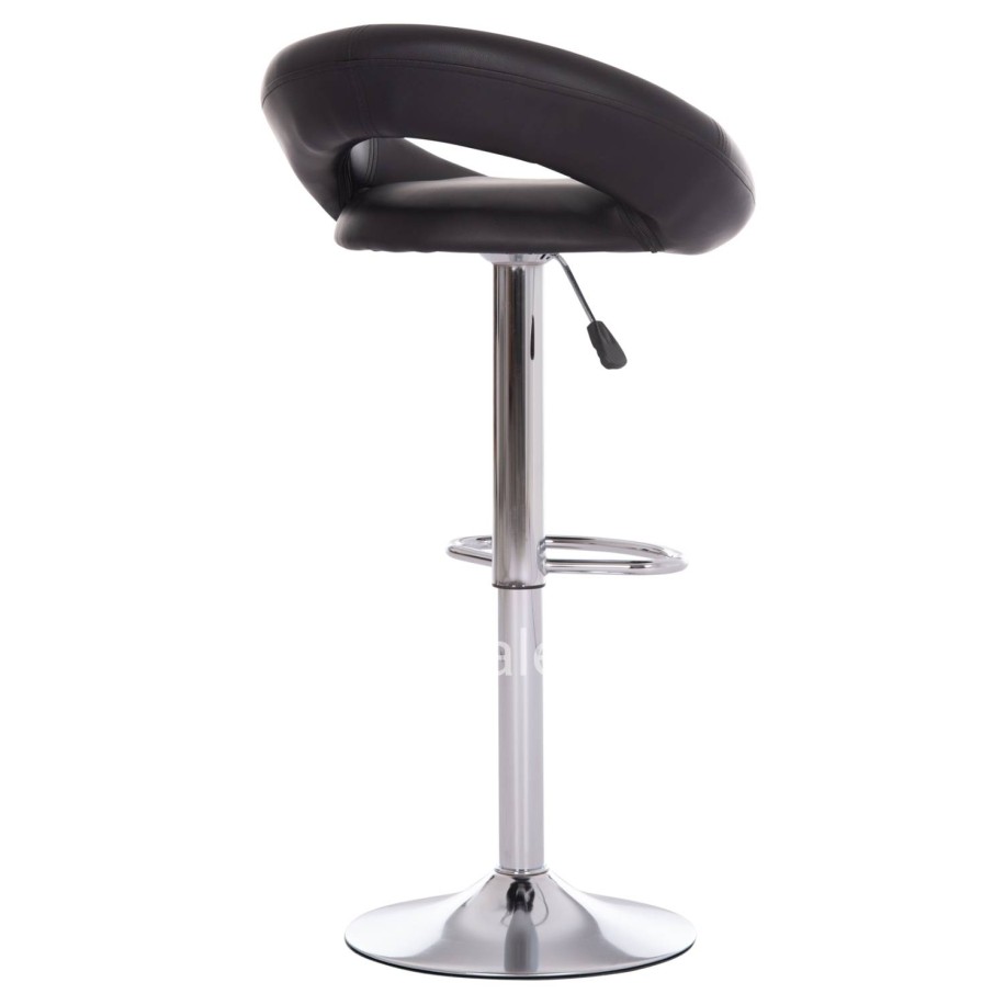BAR STOOL SWIVEL REA HM203.21 WITH SUSPENSION-BLACK PU 54x47x96Hcm.