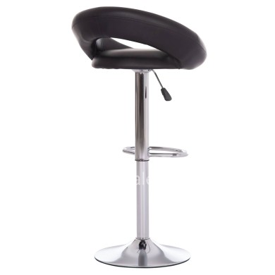 BAR STOOL SWIVEL REA HM203.21 WITH SUSPENSION-BLACK PU 54x47x96Hcm.