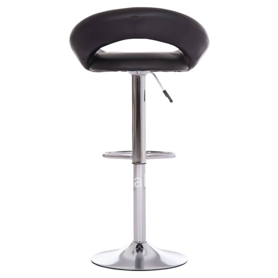 BAR STOOL SWIVEL REA HM203.21 WITH SUSPENSION-BLACK PU 54x47x96Hcm.