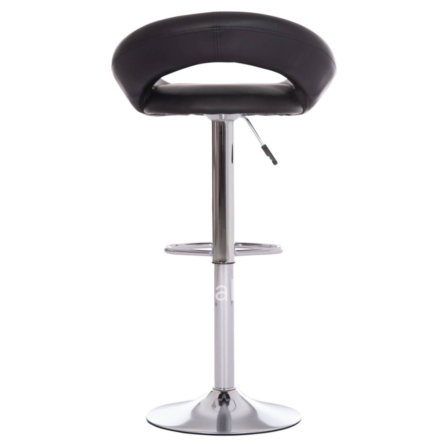 BAR STOOL SWIVEL REA HM203.21 WITH SUSPENSION-BLACK PU 54x47x96Hcm.