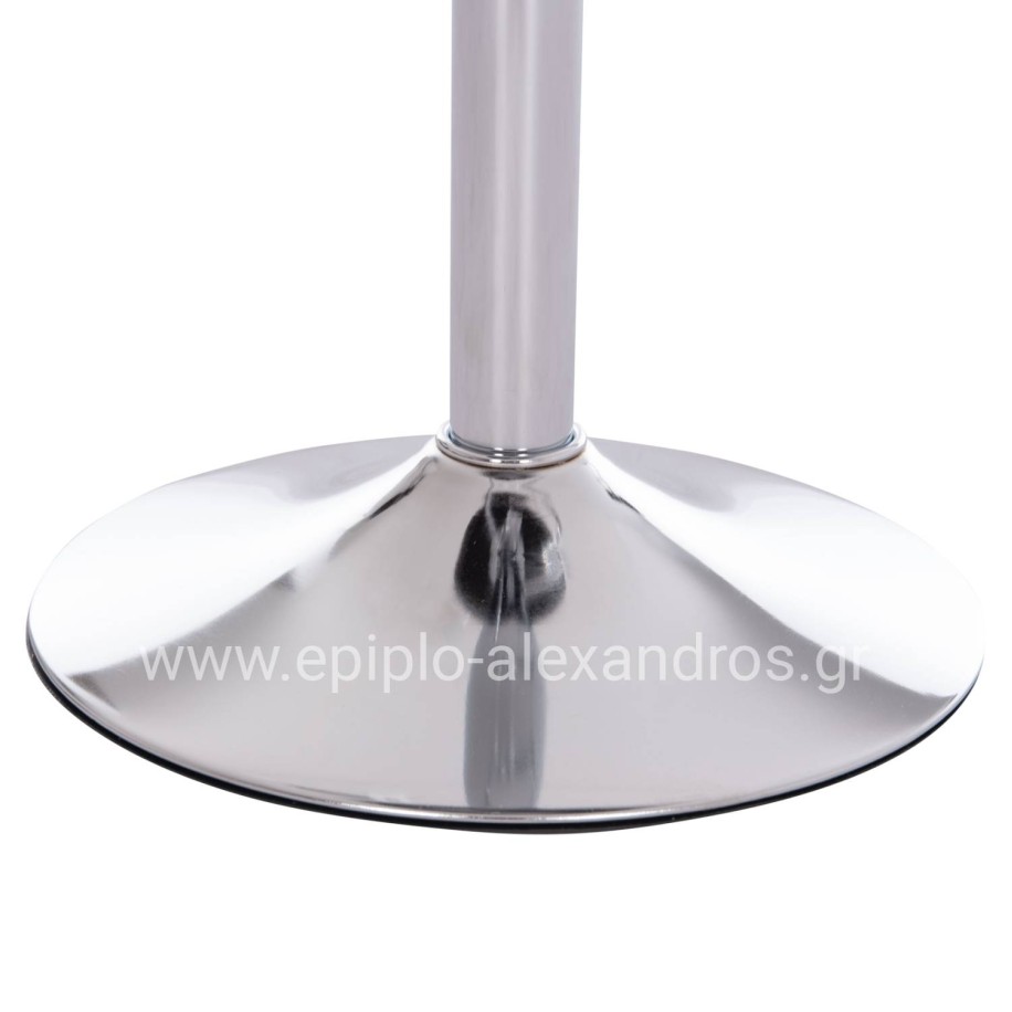 BAR STOOL SWIVEL REA HM203.21 WITH SUSPENSION-BLACK PU 54x47x96Hcm.