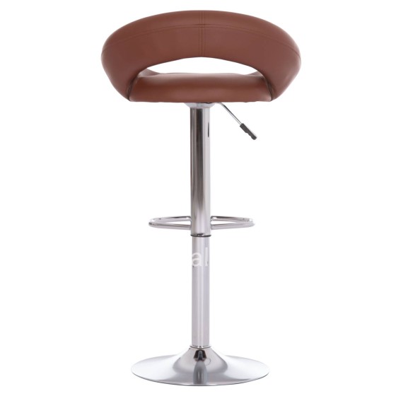 BAR STOOL SWIVEL REA HM203.23 WITH SUSPENSION-BROWN PU 54x47x96Hcm.