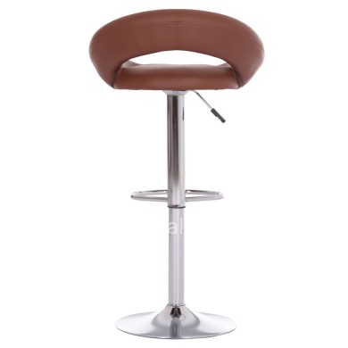 BAR STOOL SWIVEL REA HM203.23 WITH SUSPENSION-BROWN PU 54x47x96Hcm.