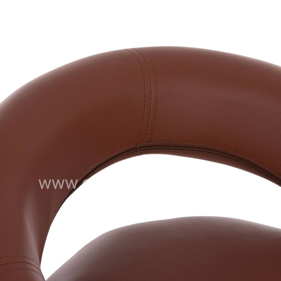 BAR STOOL SWIVEL REA HM203.23 WITH SUSPENSION-BROWN PU 54x47x96Hcm.