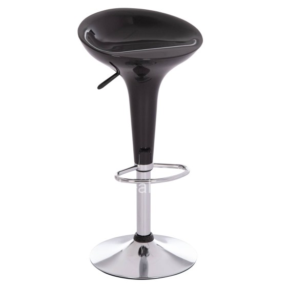 BAR STOOL SWIVEL DAISY HM200.21 ABS IN BLACK--SUSPENSION 44x38x85Hcm.