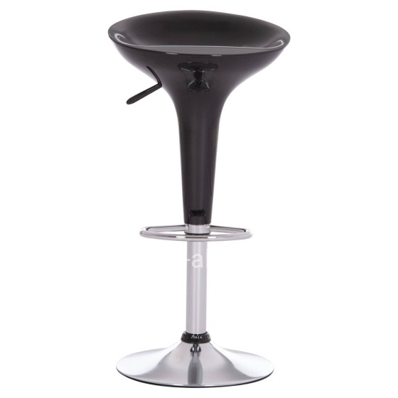 BAR STOOL SWIVEL DAISY HM200.21 ABS IN BLACK--SUSPENSION 44x38x85Hcm.