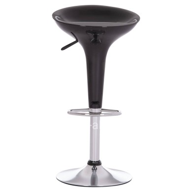 BAR STOOL SWIVEL DAISY HM200.21 ABS IN BLACK--SUSPENSION 44x38x85Hcm.