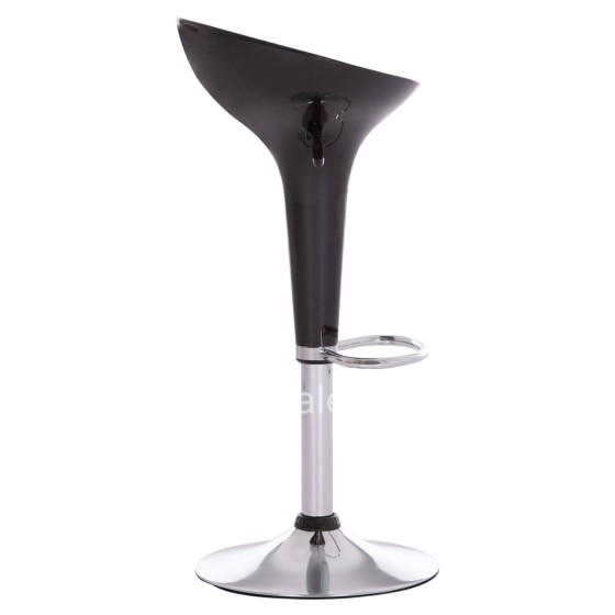 BAR STOOL SWIVEL DAISY HM200.21 ABS IN BLACK--SUSPENSION 44x38x85Hcm.