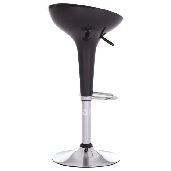 BAR STOOL SWIVEL DAISY HM200.21 ABS IN BLACK--SUSPENSION 44x38x85Hcm.