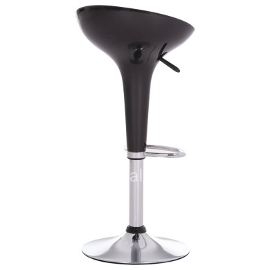 BAR STOOL SWIVEL DAISY HM200.21 ABS IN BLACK--SUSPENSION 44x38x85Hcm.
