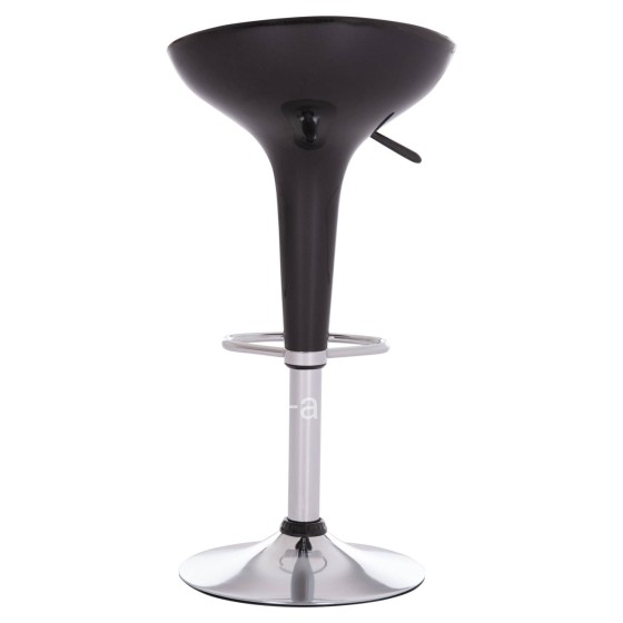 BAR STOOL SWIVEL DAISY HM200.21 ABS IN BLACK--SUSPENSION 44x38x85Hcm.