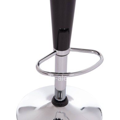 BAR STOOL SWIVEL DAISY HM200.21 ABS IN BLACK--SUSPENSION 44x38x85Hcm.