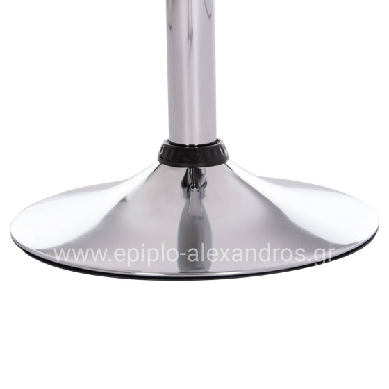 BAR STOOL SWIVEL DAISY HM200.21 ABS IN BLACK--SUSPENSION 44x38x85Hcm.