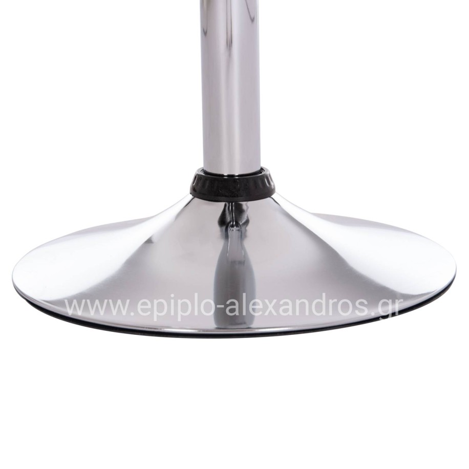 BAR STOOL SWIVEL DAISY HM200.21 ABS IN BLACK--SUSPENSION 44x38x85Hcm.