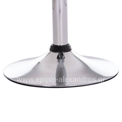 BAR STOOL SWIVEL DAISY HM200.21 ABS IN BLACK--SUSPENSION 44x38x85Hcm.