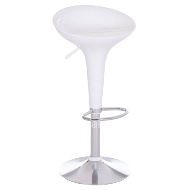 BAR STOOL SWIVEL DAISY HM200.22 ABS IN WHITE--SUSPENSION 44x38x85Hcm.
