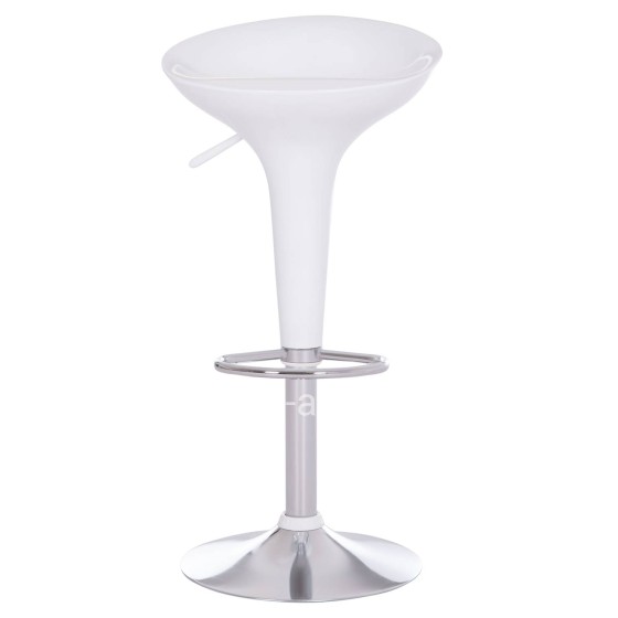 BAR STOOL SWIVEL DAISY HM200.22 ABS IN WHITE--SUSPENSION 44x38x85Hcm.