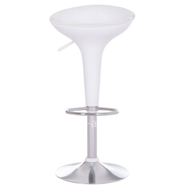 BAR STOOL SWIVEL DAISY HM200.22 ABS IN WHITE--SUSPENSION 44x38x85Hcm.