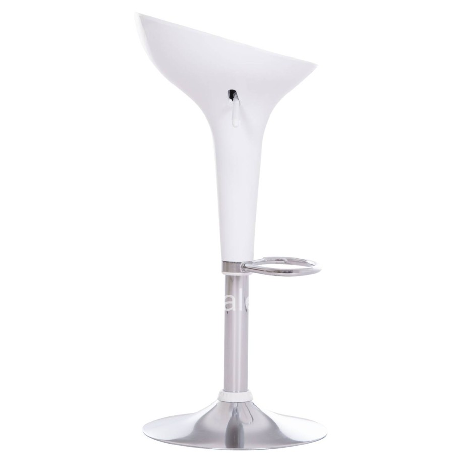 BAR STOOL SWIVEL DAISY HM200.22 ABS IN WHITE--SUSPENSION 44x38x85Hcm.