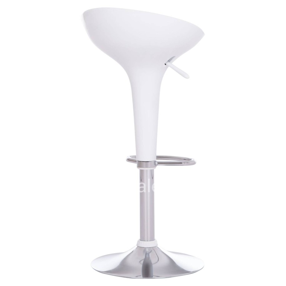 BAR STOOL SWIVEL DAISY HM200.22 ABS IN WHITE--SUSPENSION 44x38x85Hcm.