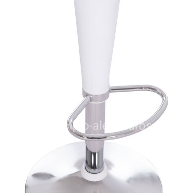 BAR STOOL SWIVEL DAISY HM200.22 ABS IN WHITE--SUSPENSION 44x38x85Hcm.