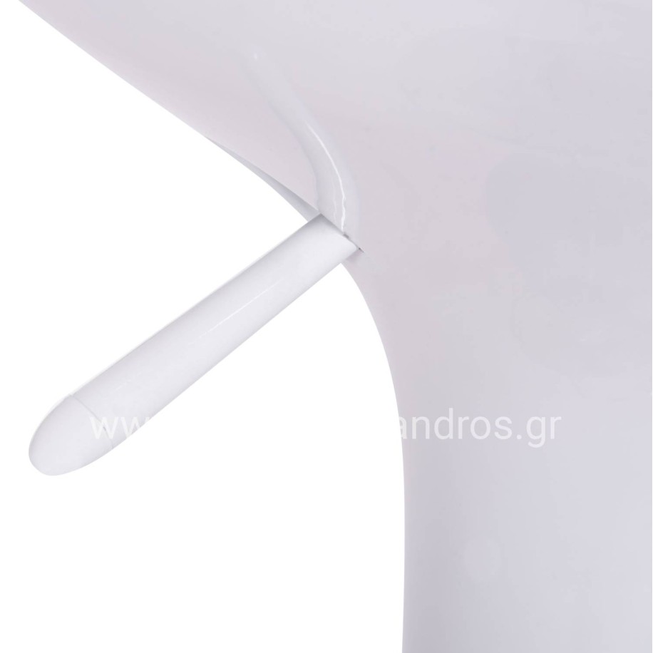 BAR STOOL SWIVEL DAISY HM200.22 ABS IN WHITE--SUSPENSION 44x38x85Hcm.