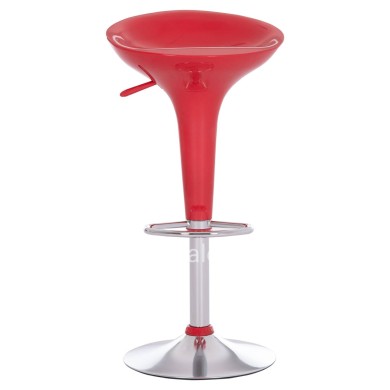 BAR STOOL SWIVEL DAISY HM200.24 ABS IN RED--SUSPENSION 44x38x85Hcm.