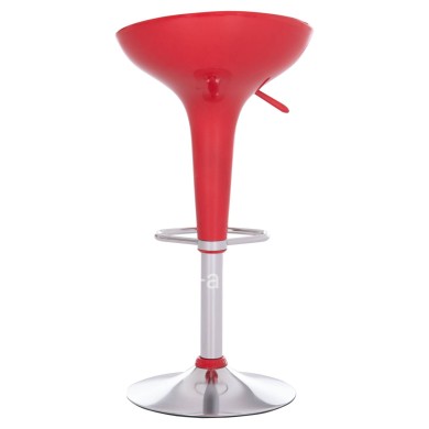 BAR STOOL SWIVEL DAISY HM200.24 ABS IN RED--SUSPENSION 44x38x85Hcm.