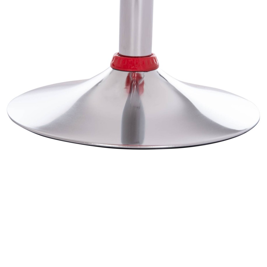 BAR STOOL SWIVEL DAISY HM200.24 ABS IN RED--SUSPENSION 44x38x85Hcm.