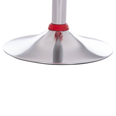 BAR STOOL SWIVEL DAISY HM200.24 ABS IN RED--SUSPENSION 44x38x85Hcm.