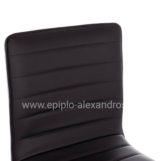 BAR STOOL SWIVEL NEXUS HM209.21 SUSPENSION & BLACK PU 43x47x116Hcm.