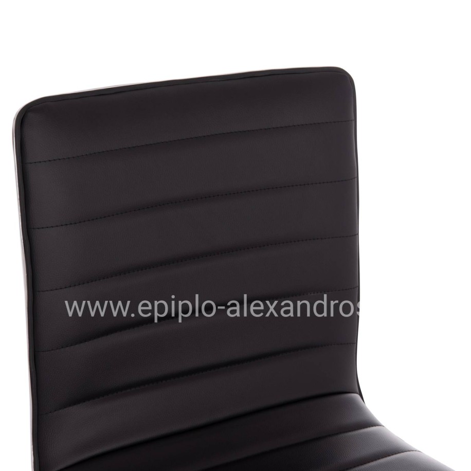 BAR STOOL SWIVEL NEXUS HM209.21 SUSPENSION & BLACK PU 43x47x116Hcm.