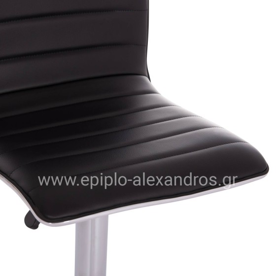 BAR STOOL SWIVEL NEXUS HM209.21 SUSPENSION & BLACK PU 43x47x116Hcm.