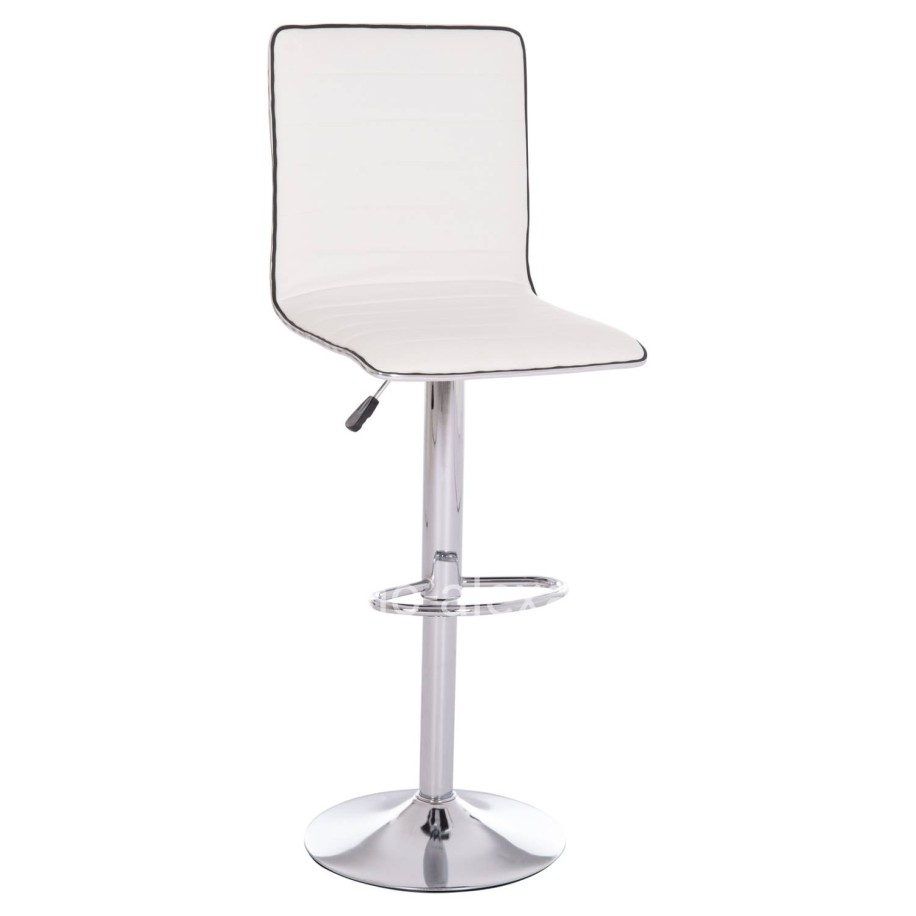 BAR STOOL SWIVEL NEXUS HM209.22 SUSPENSION & WHITE PU 43x47x116Hcm.
