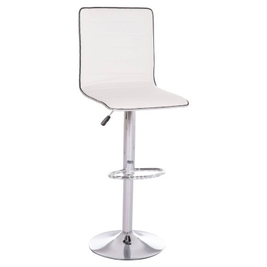 BAR STOOL SWIVEL NEXUS HM209.22 SUSPENSION & WHITE PU 43x47x116Hcm.