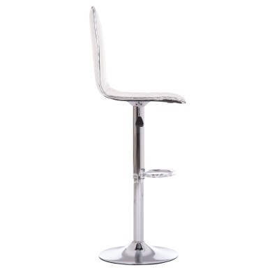 BAR STOOL SWIVEL NEXUS HM209.22 SUSPENSION & WHITE PU 43x47x116Hcm.