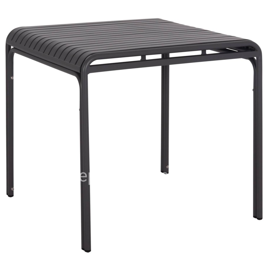 OUTDOOR SQUARE ALUMINUM TABLE RACHEL HM6338.01 GREY COLOR 80x80x76Hcm.